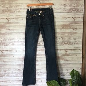 True Religion Boot Cut Jeans dark blue size 24
